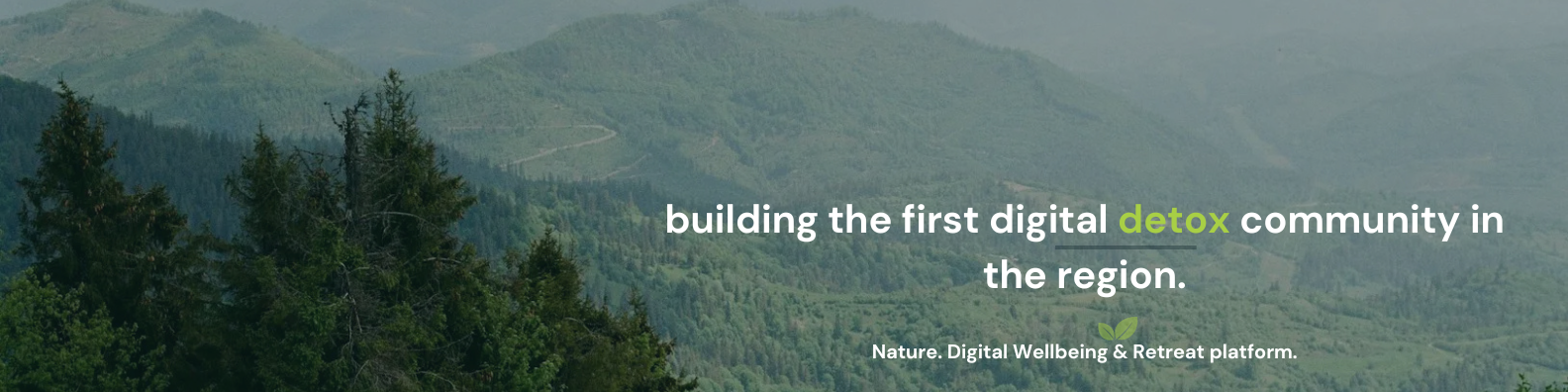 Serene landscape view on nature.