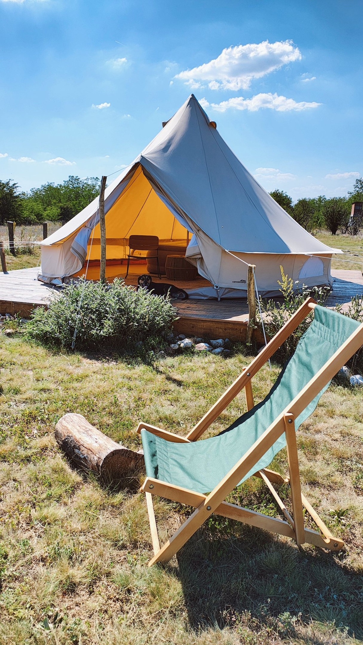 capra glamping farm in Serbia in natural setting